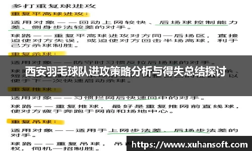 西安羽毛球队进攻策略分析与得失总结探讨